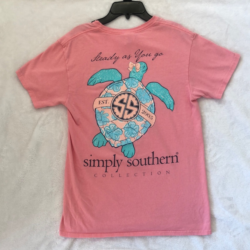 Simply Southern Pink Turtle Short Sleeve